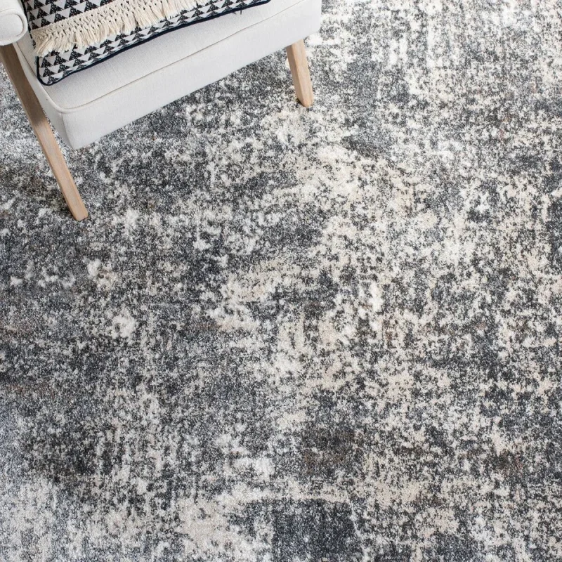Tapete Astoria Vintage en Gris con Marfil