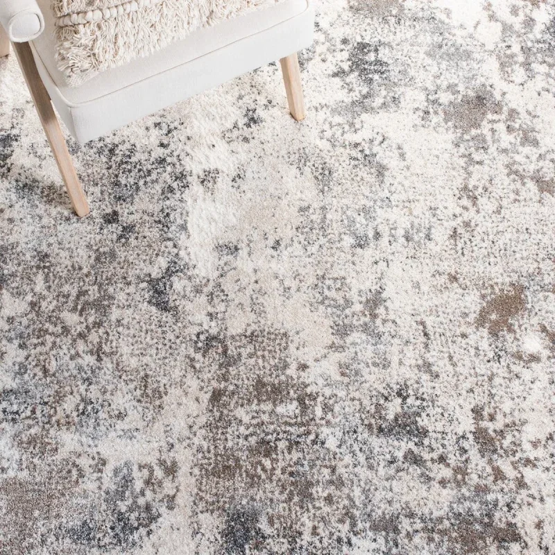 Tapete Astoria Vintage en Marfil con Gris