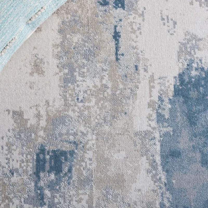 Tapete Bahia Abstracto en Azul con Gris
