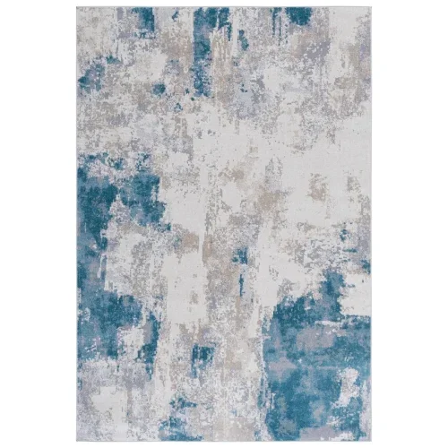 Tapete Bahia Abstracto en Azul con Gris