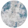 Tapete Bahia Abstracto en Azul con Gris
