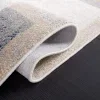 Tapete Bahia de Bloques Entrelazados en Marfil con Gris