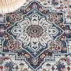 Tapete Bahia de Ornamento Geométrico en Azul con Gris