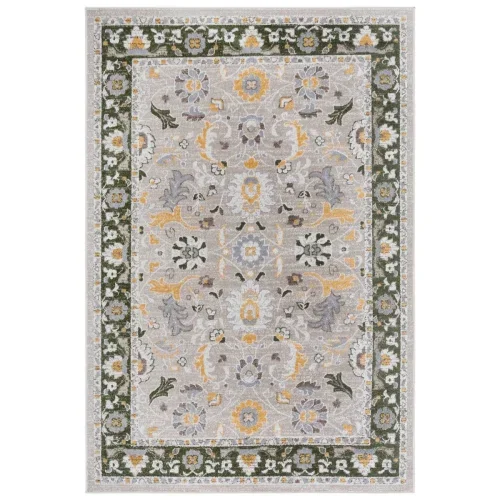 Tapete Bahia Floral en Verde con Beige