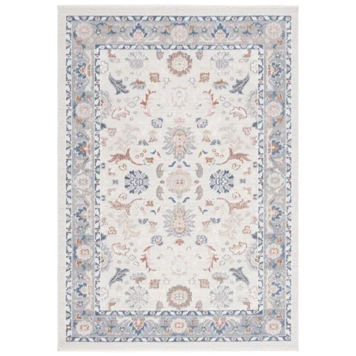 Tapete Bahia Medallón en Beige con Azul