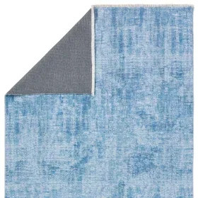 Tapete Brent Solido Desgastado en Azul