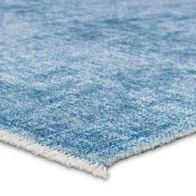 Tapete Brent Solido Desgastado en Azul