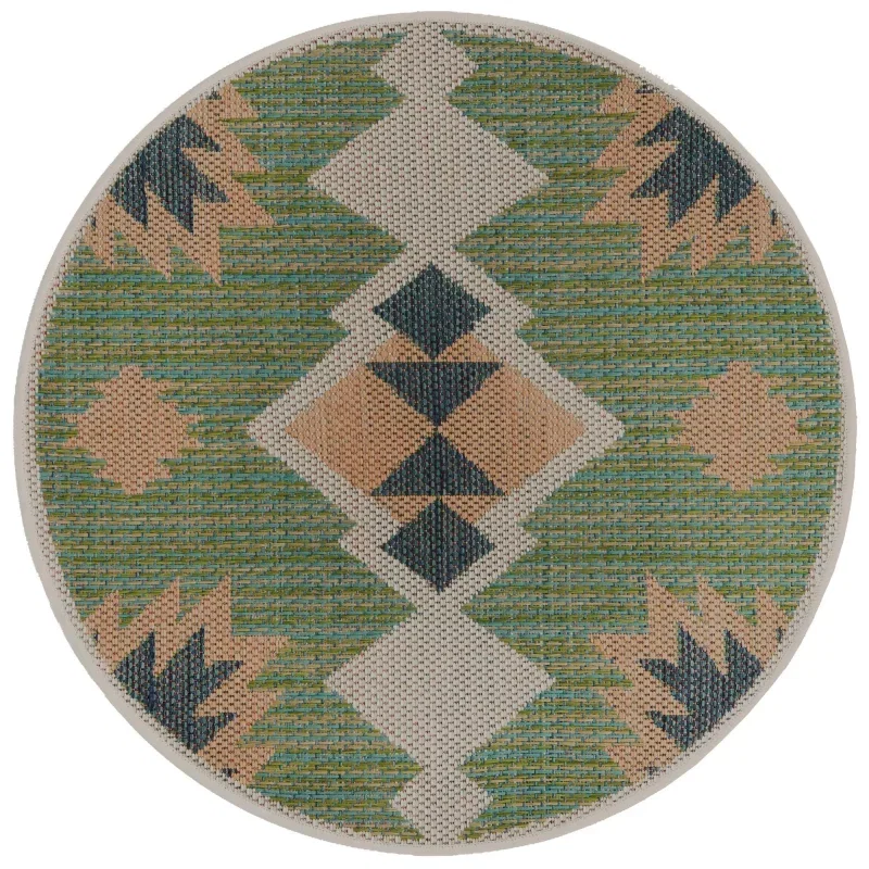 Tapete Cabos Azteca en Verde