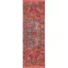 Tapete Caribe Floral en Rojo