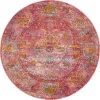 Tapete Caribe Floral en Rojo
