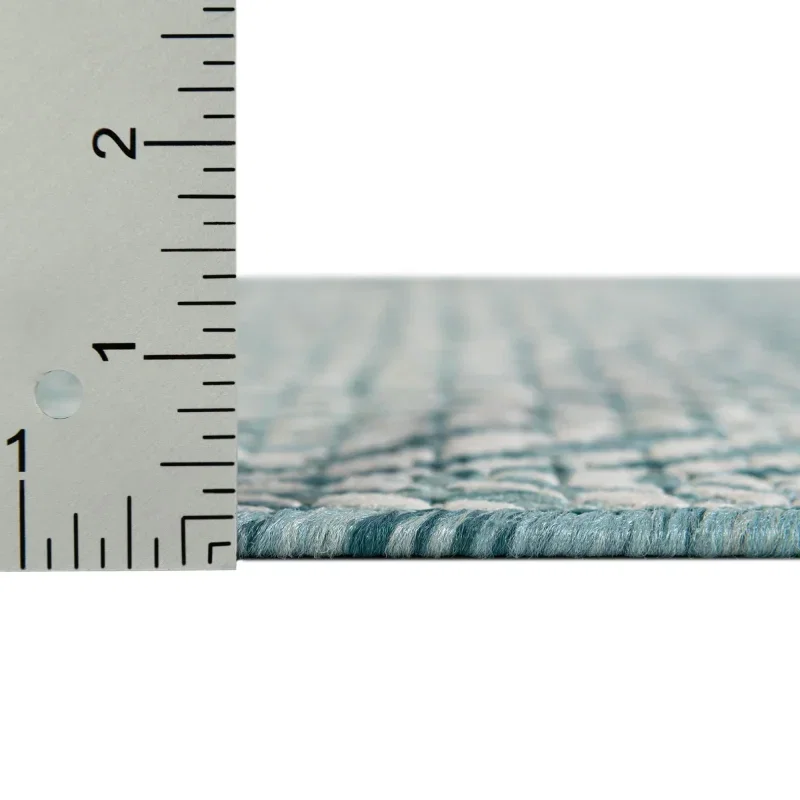 celosia exterior geometrico en aqua