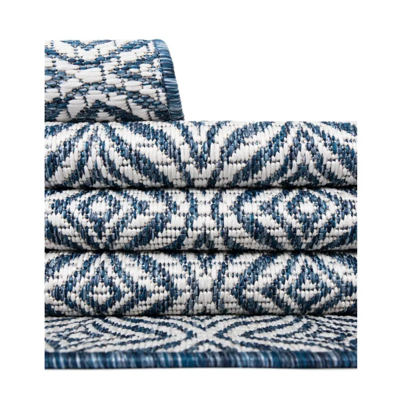 celosia exterior geometrico en azul