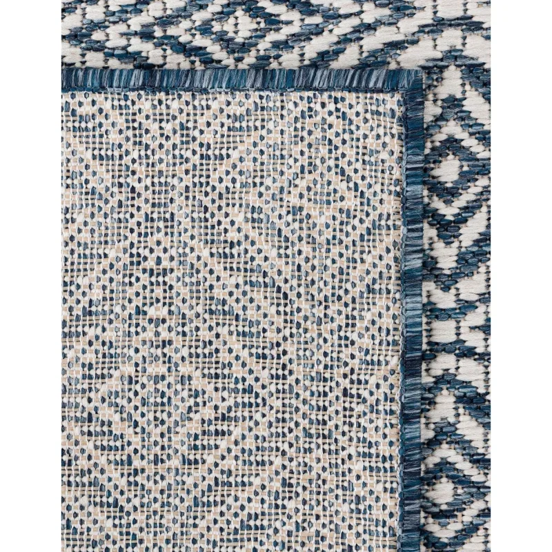 celosia exterior geometrico en azul
