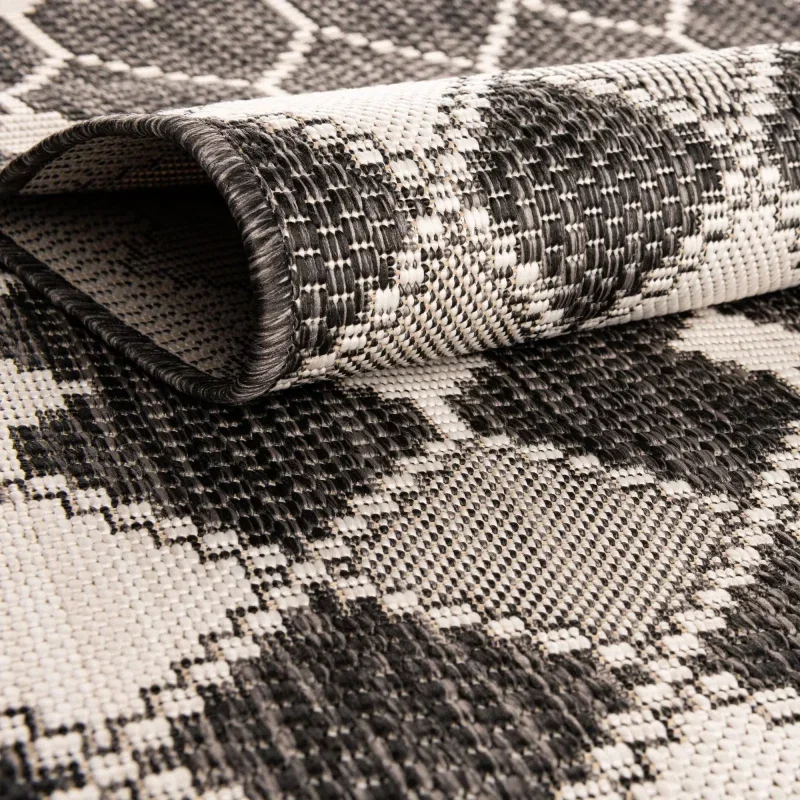 celosia exterior geometrico en gris carbon