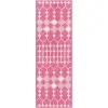 celosia exterior geometrico en magenta