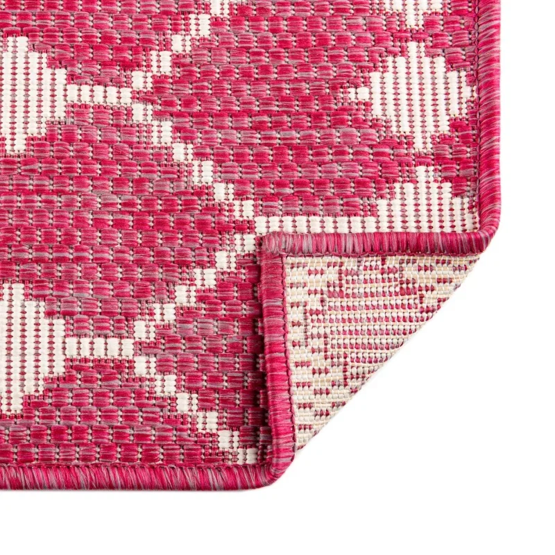 celosia exterior geometrico en magenta