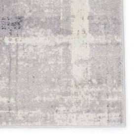 Tapete Confort Abstracto en Gris Claro y Crema - Vista 7