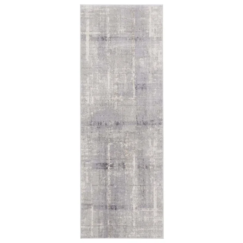 Tapete Confort Abstracto en Gris Claro y Crema - Vista 9