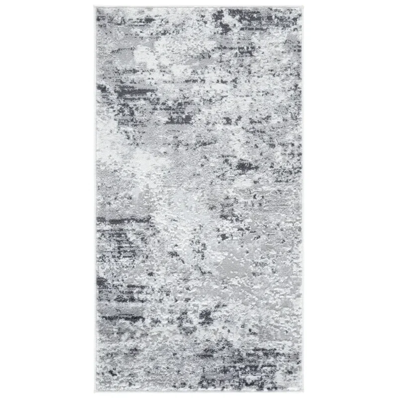 Tapete Emilia Abstracto en Gris con Marfil