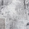 Tapete Emilia Abstracto en Gris con Marfil