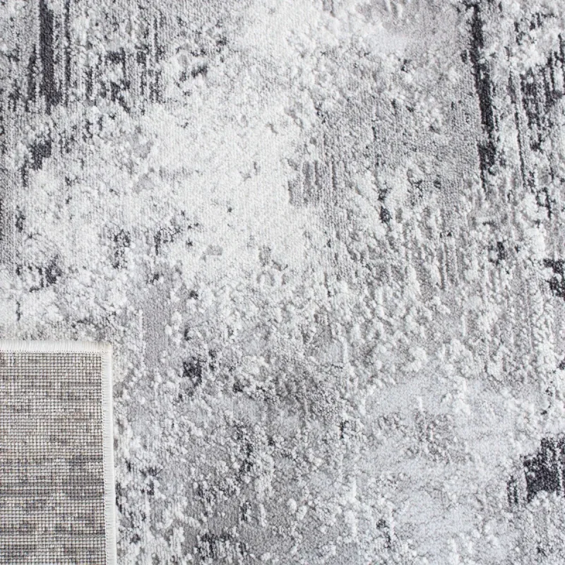 Tapete Emilia Abstracto en Gris con Marfil