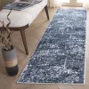 Tapete Emilia de Textura Desgastada en Marfil con Azul