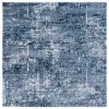 Tapete Emilia de Textura Desgastada en Marfil con Azul