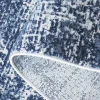 Tapete Emilia de Textura Desgastada en Marfil con Azul