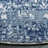 Tapete Emilia de Textura Desgastada en Marfil con Azul