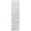 Tapete Emilia de Textura Desgastada en Marfil con Gris
