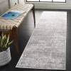 Tapete Emilia de Textura Desgastada en Marfil con Gris