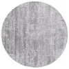 Tapete Emilia de Textura Desgastada en Marfil con Gris
