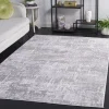 Tapete Emilia de Textura Desgastada en Marfil con Gris