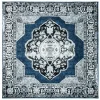 Tapete Ensamble Vintage Medallón en Azul con Gris