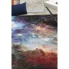 Tapete Galaxia Abstracto en Morado con Multicolor