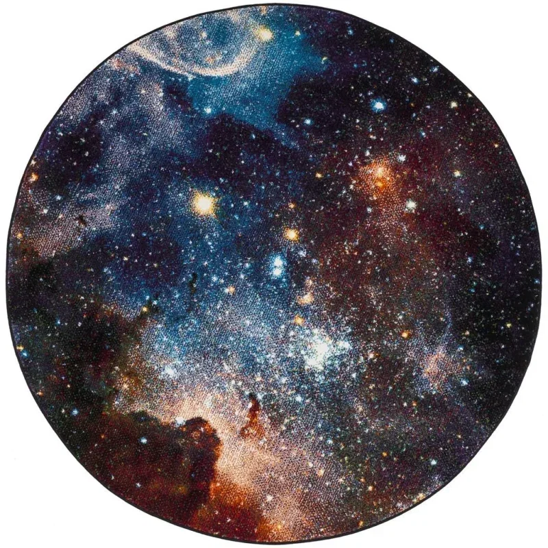 Tapete Galaxia Abstracto en Morado con Multicolor