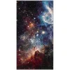 Tapete Galaxia Abstracto en Morado con Multicolor