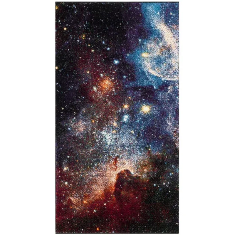 Tapete Galaxia Abstracto en Morado con Multicolor