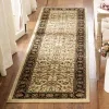 Tapete Heredad Floral en Marfil con Negro