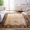 Tapete Heredad Floral en Marfil con Negro