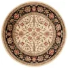 Tapete Heredad Floral en Marfil con Negro