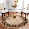 Tapete Heredad Floral en Marfil con Negro