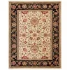 Tapete Heredad Floral en Marfil con Negro