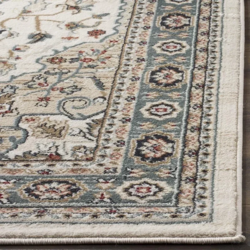Tapete Heredad Medallón en Marfil con Beige