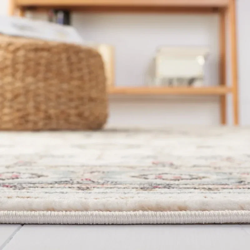 Tapete Heredad Medallón en Marfil con Beige