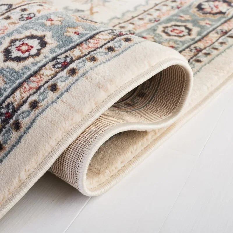 Tapete Heredad Medallón en Marfil con Beige