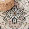 Tapete Heredad Medallón en Marfil con Beige