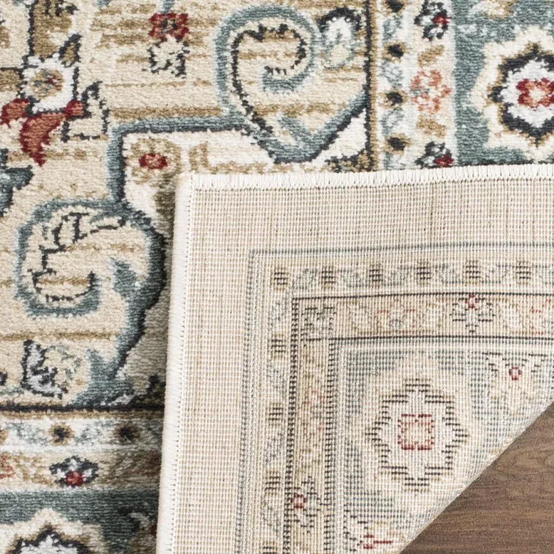 Tapete Heredad Medallón en Marfil con Beige