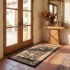 Tapete Heredad Medallón en Negro con Marfil