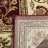 Tapete Heredad Medallón en Rojo con Marfil